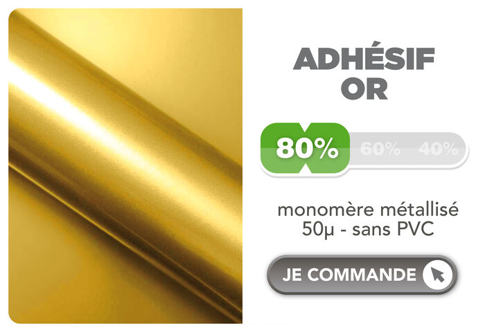 Adhésif Or sans PVC
